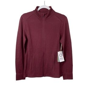 Ibex Women's Shak Jacket Deepest Red Merino Wool NWT